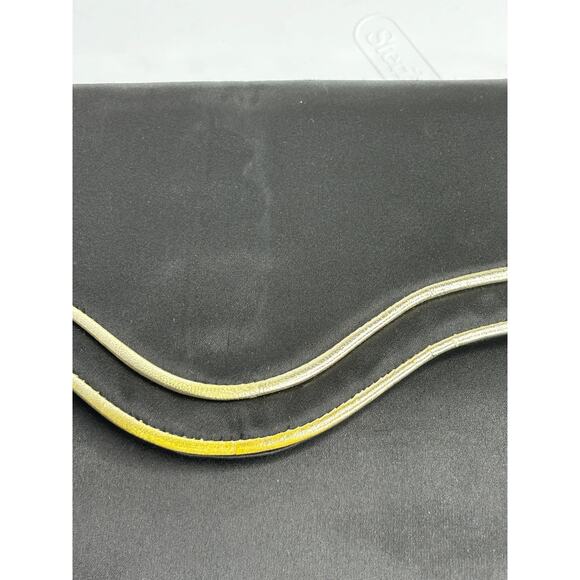 Vintage YSL Yves Saint Laurent Clutch Black Party Formal Purse - Picture 4 of 14